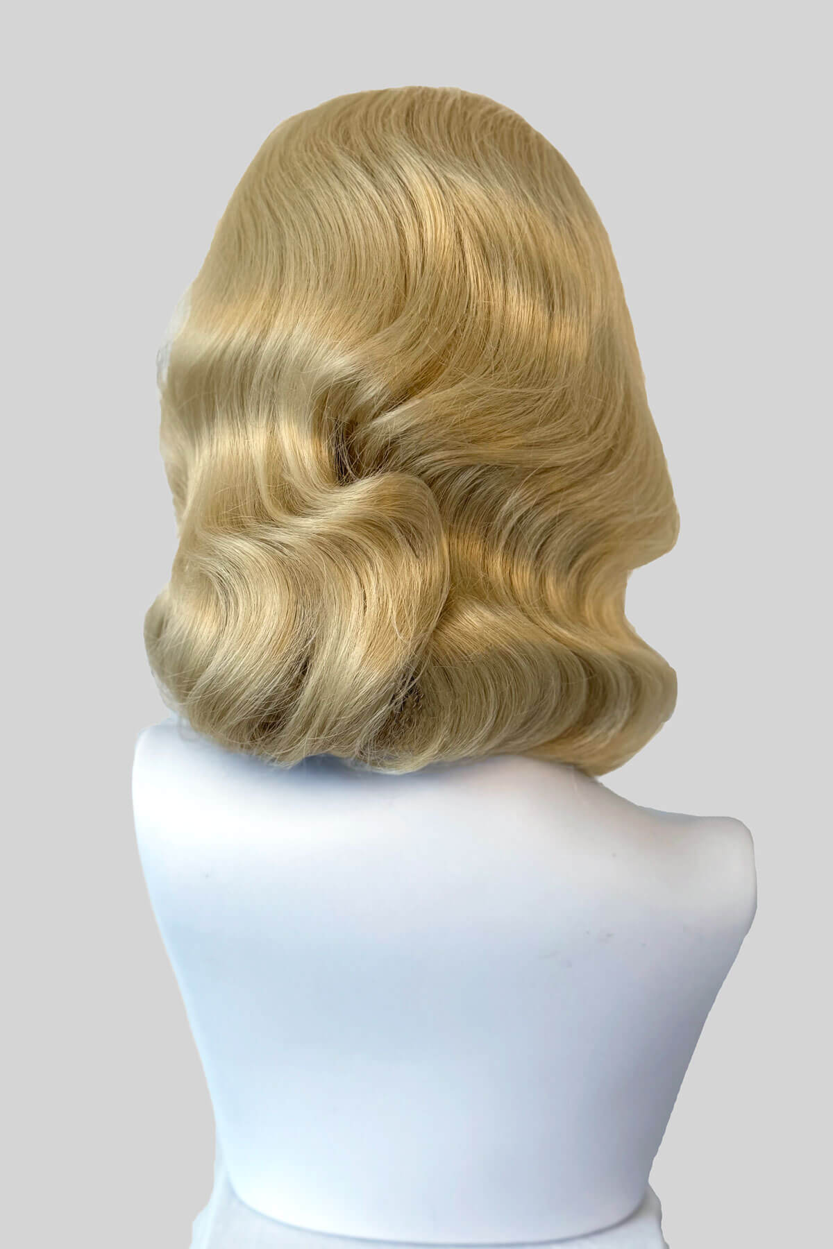 Virginia - Vintage Hollywood Glamour Waves Half Wig - Image 33
