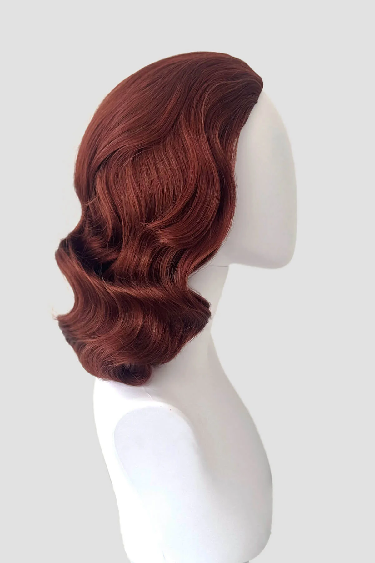 Virginia - Vintage Hollywood Glamour Waves Half Wig - Image 44
