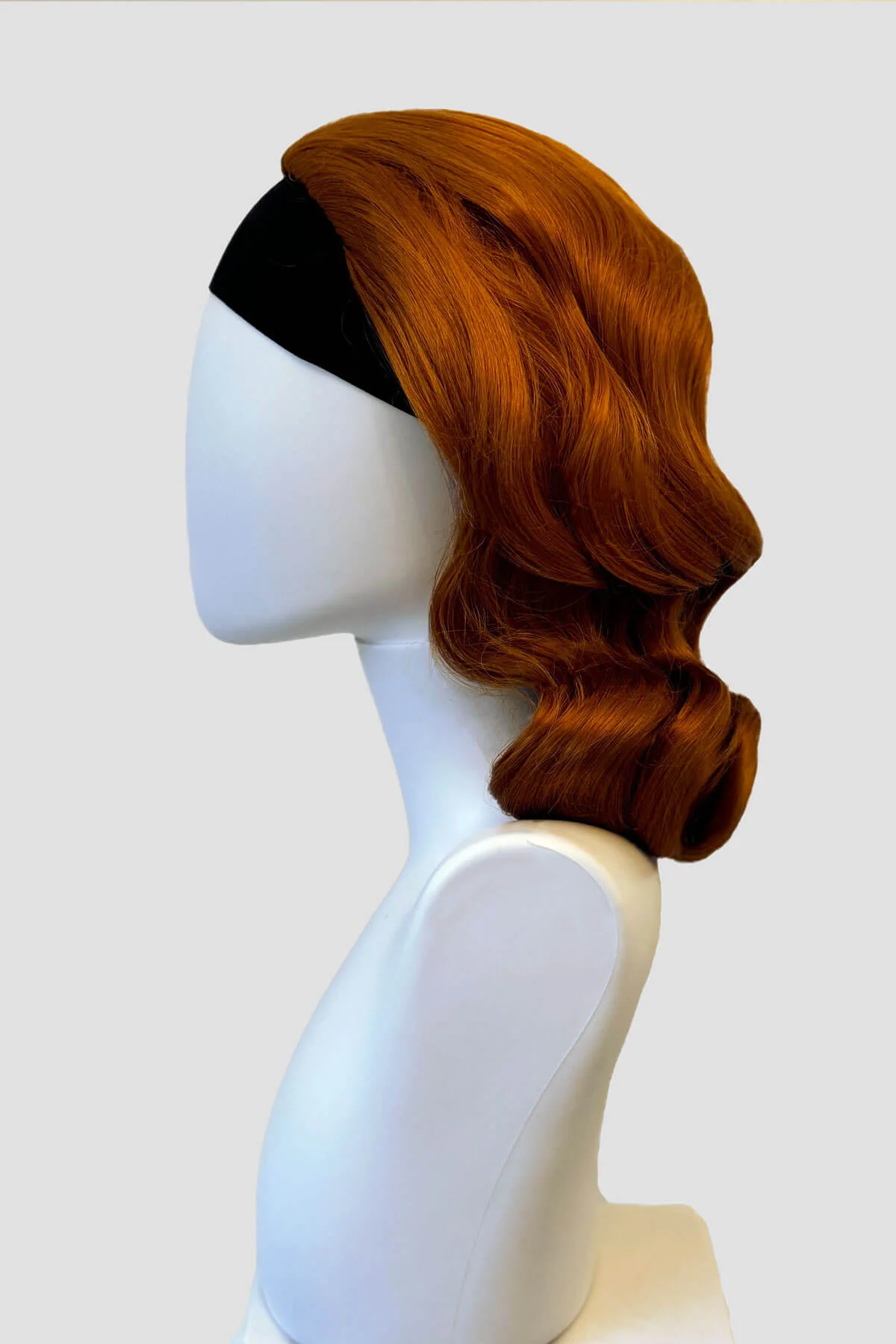 Virginia - Vintage Hollywood Glamour Waves Half Wig - Image 50
