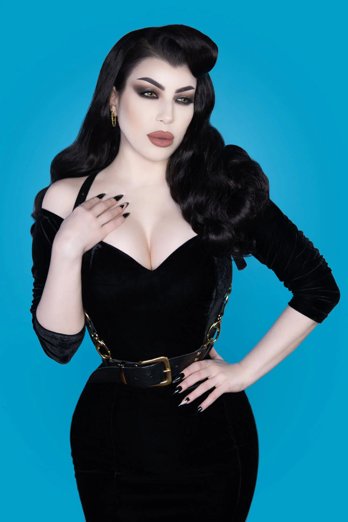 Morgana – Long Half Wig with Hollywood Waves - Image 64