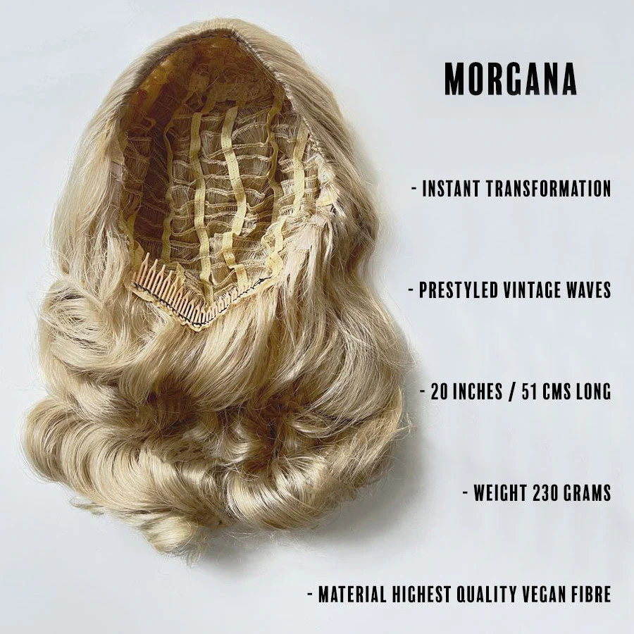 Morgana – Long Half Wig with Hollywood Waves - Image 76