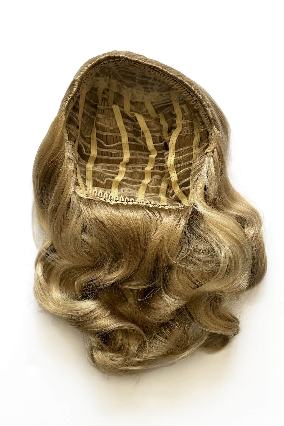 Onyx: 1950s Vintage Hollywood Waves Half Wig - Image 57