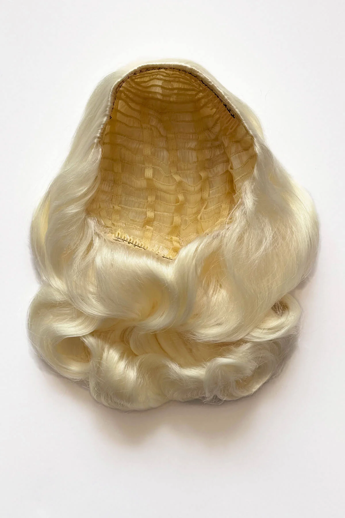 Onyx: 1950s Vintage Hollywood Waves Half Wig - Image 66