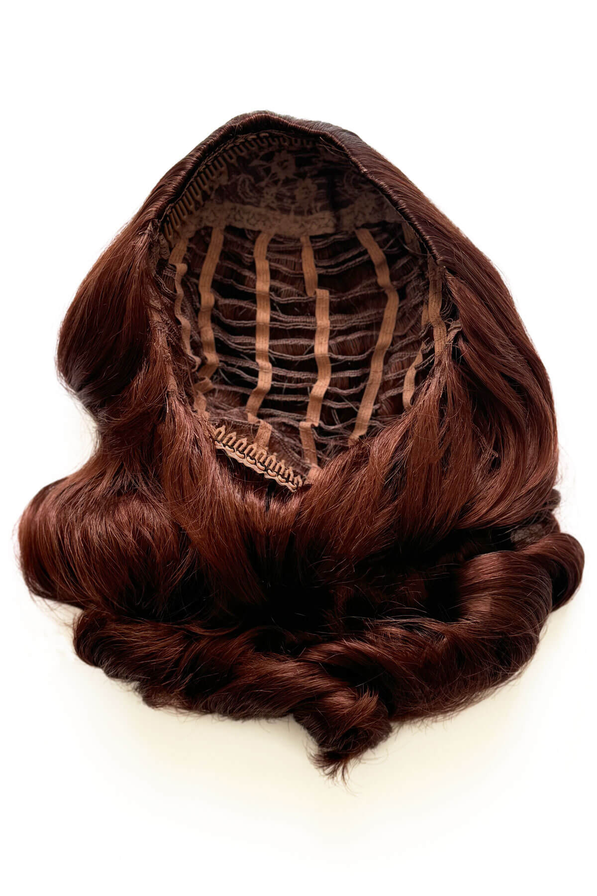 Onyx: 1950s Vintage Hollywood Waves Half Wig - Image 75