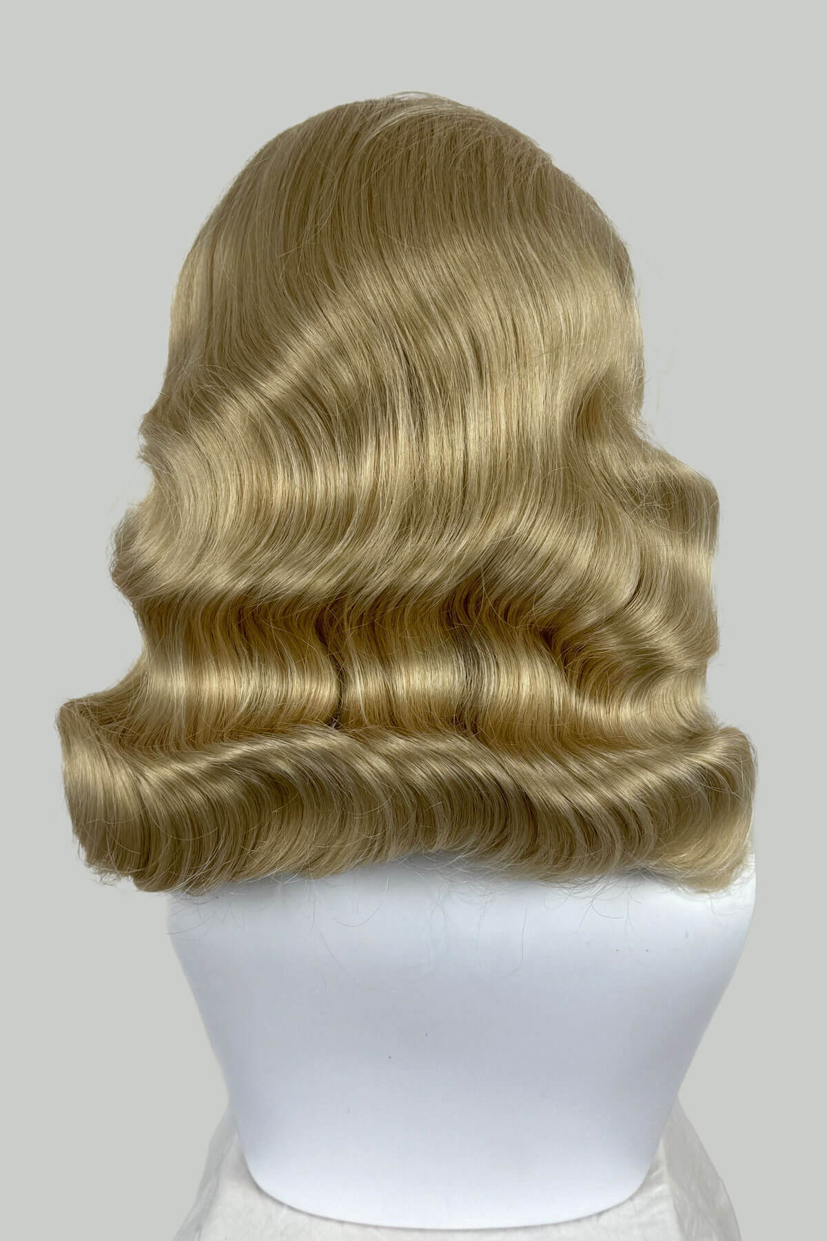 Half wig hairpiece, just below shoulder length, with deep finger waves: Deborah - Image 8