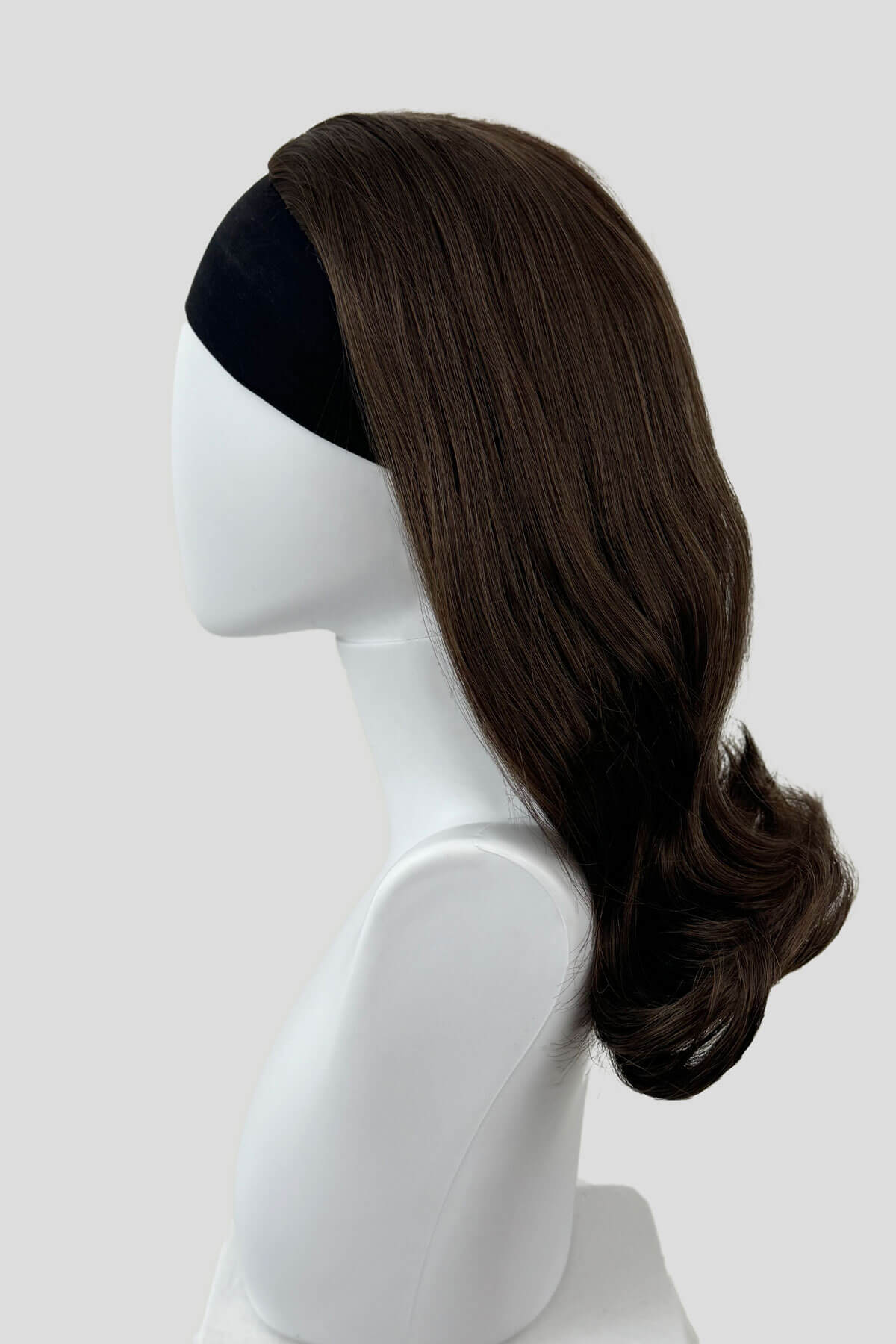 Philippa - The Perfect 1960s Style Flicked Half Wig - Image 12