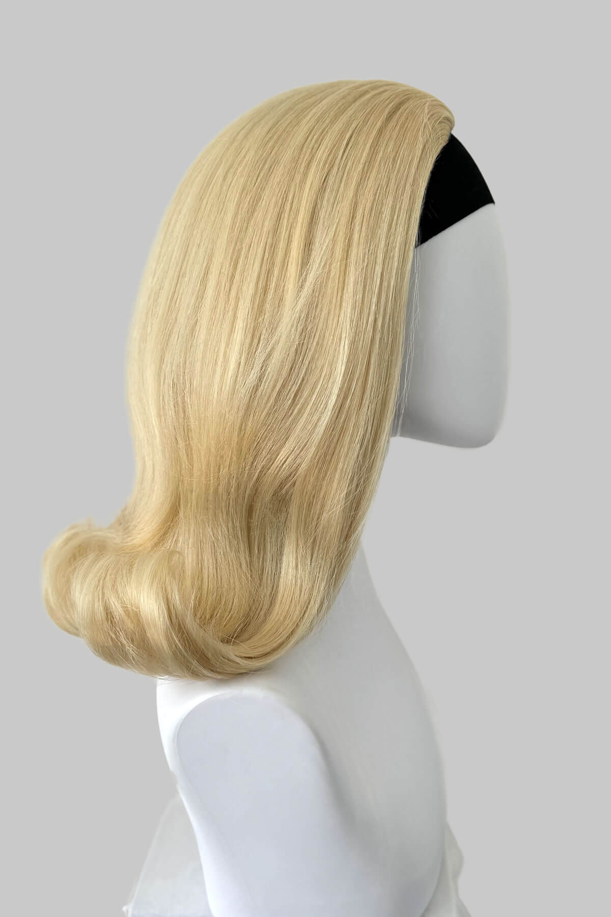 Philippa - The Perfect 1960s Style Flicked Half Wig - Image 38