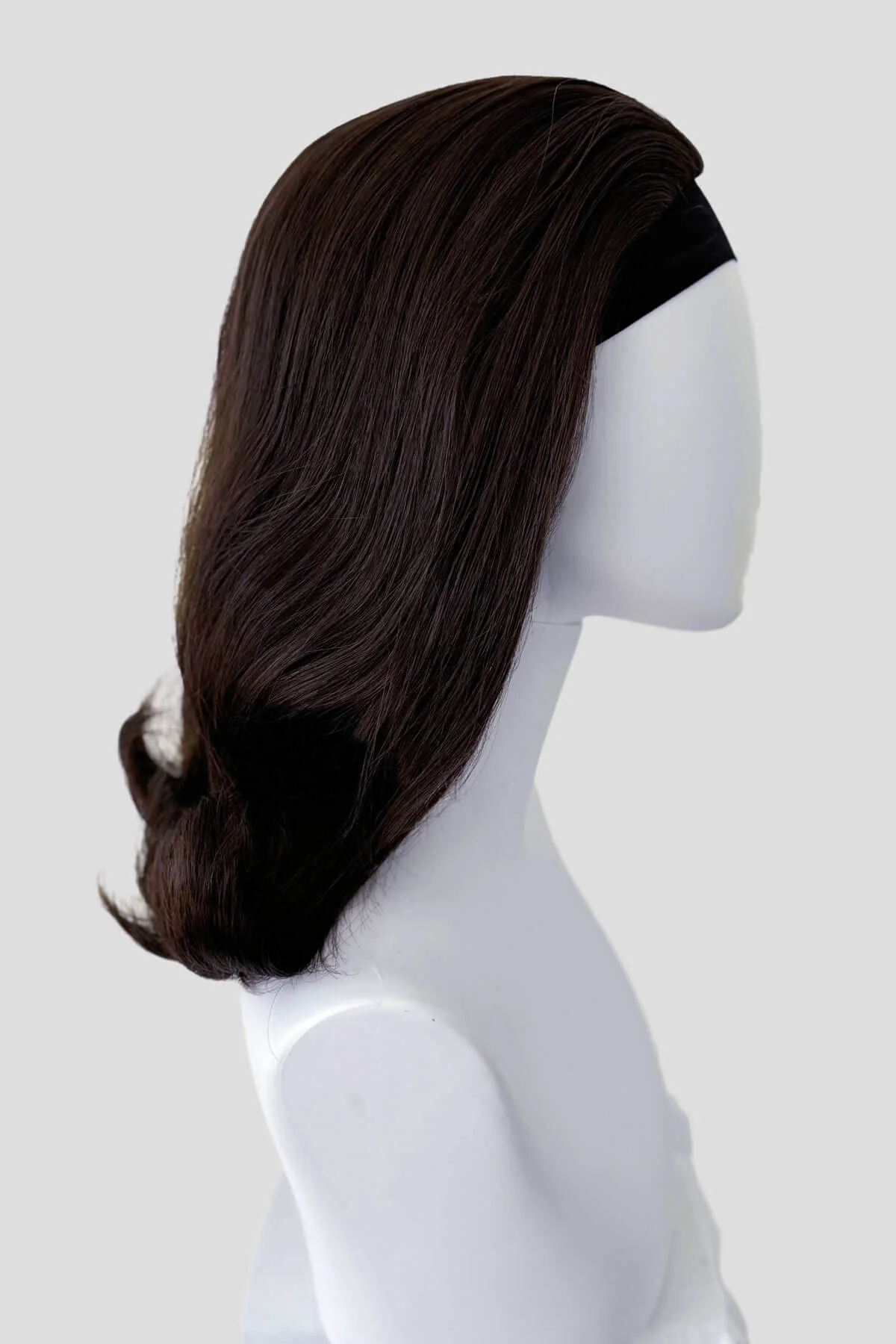 Philippa - The Perfect 1960s Style Flicked Half Wig - Image 45