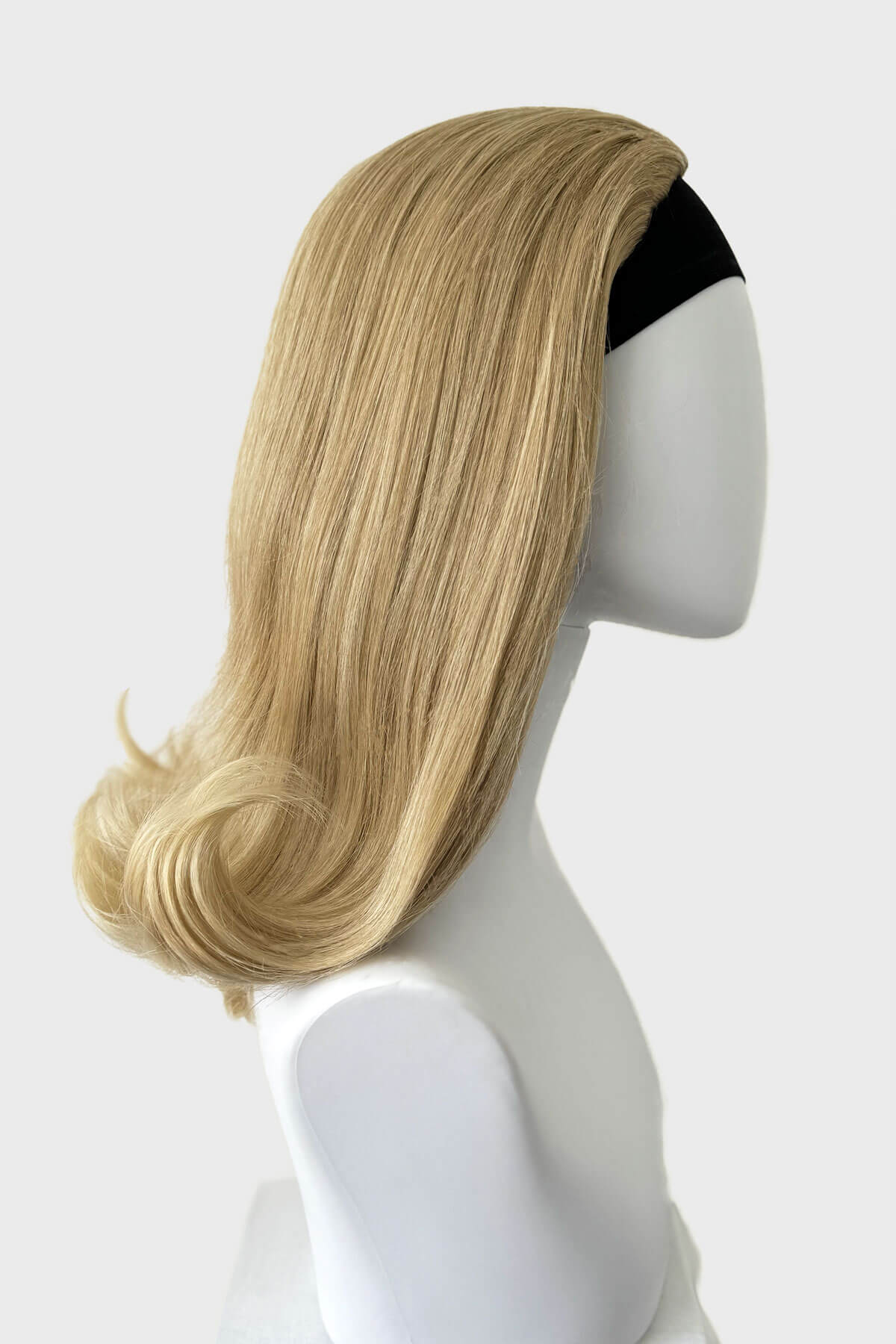 Philippa - The Perfect 1960s Style Flicked Half Wig - Image 5