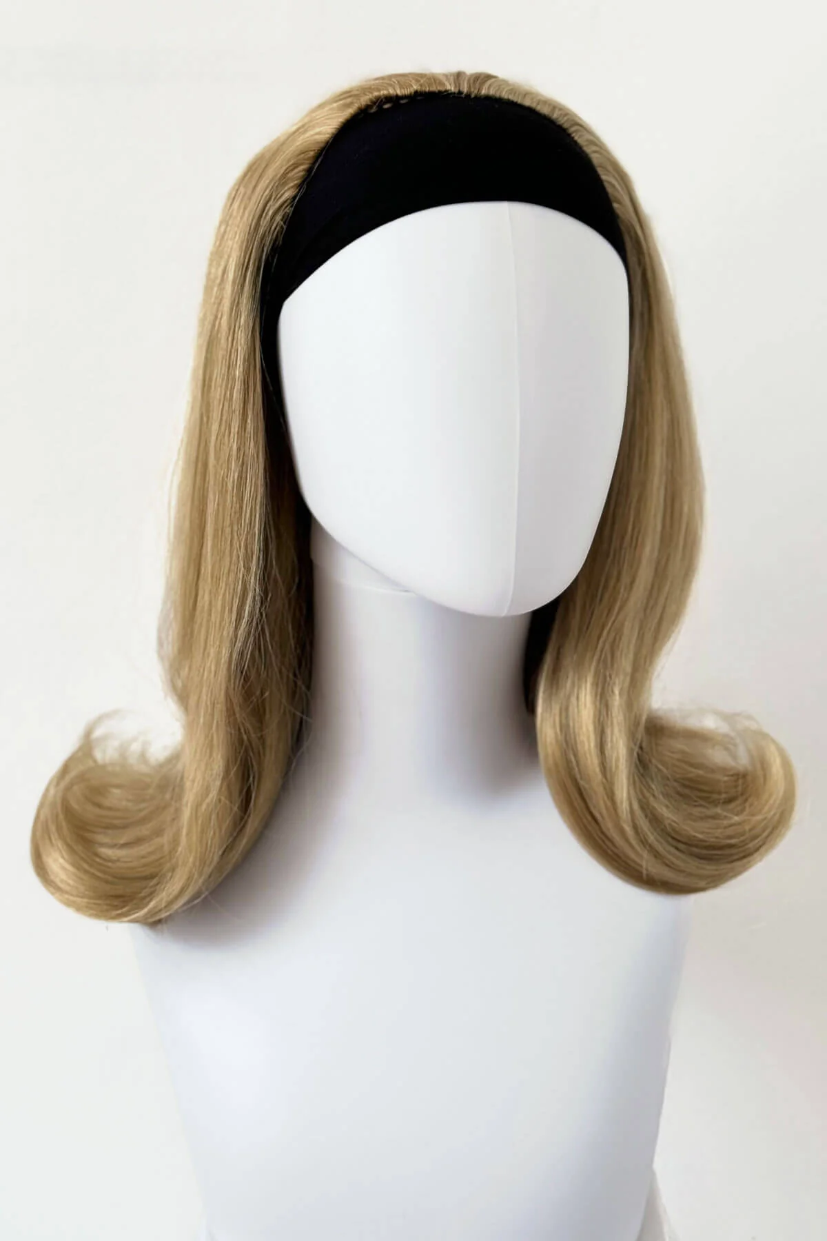 Philippa - The Perfect 1960s Style Flicked Half Wig - Image 60
