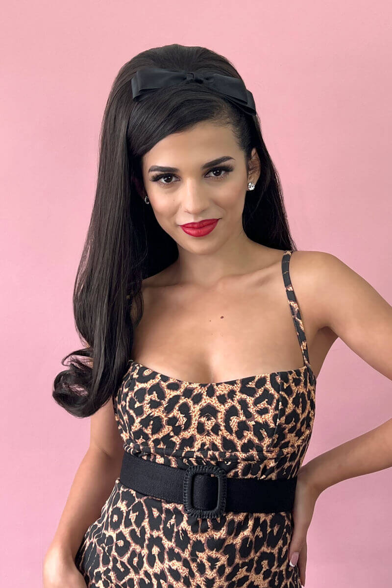 Priscilla - 1960s style Beehive Flip Half Wig - Image 3