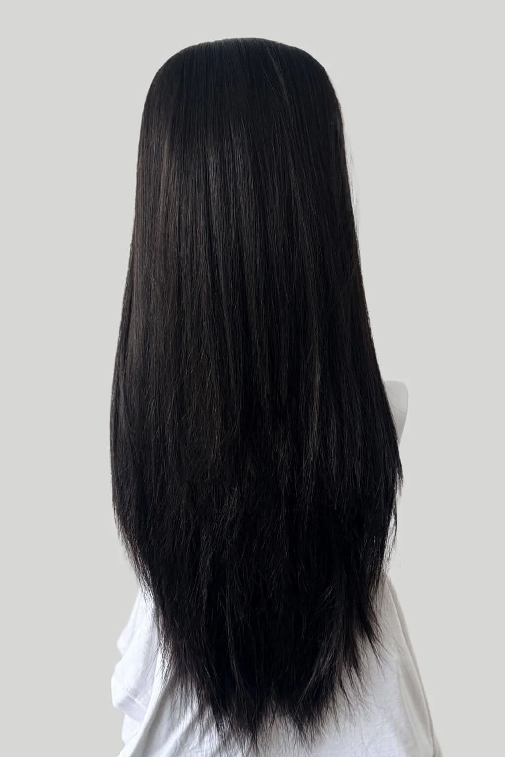 High crown long straight half wig: Andrea - Image 18
