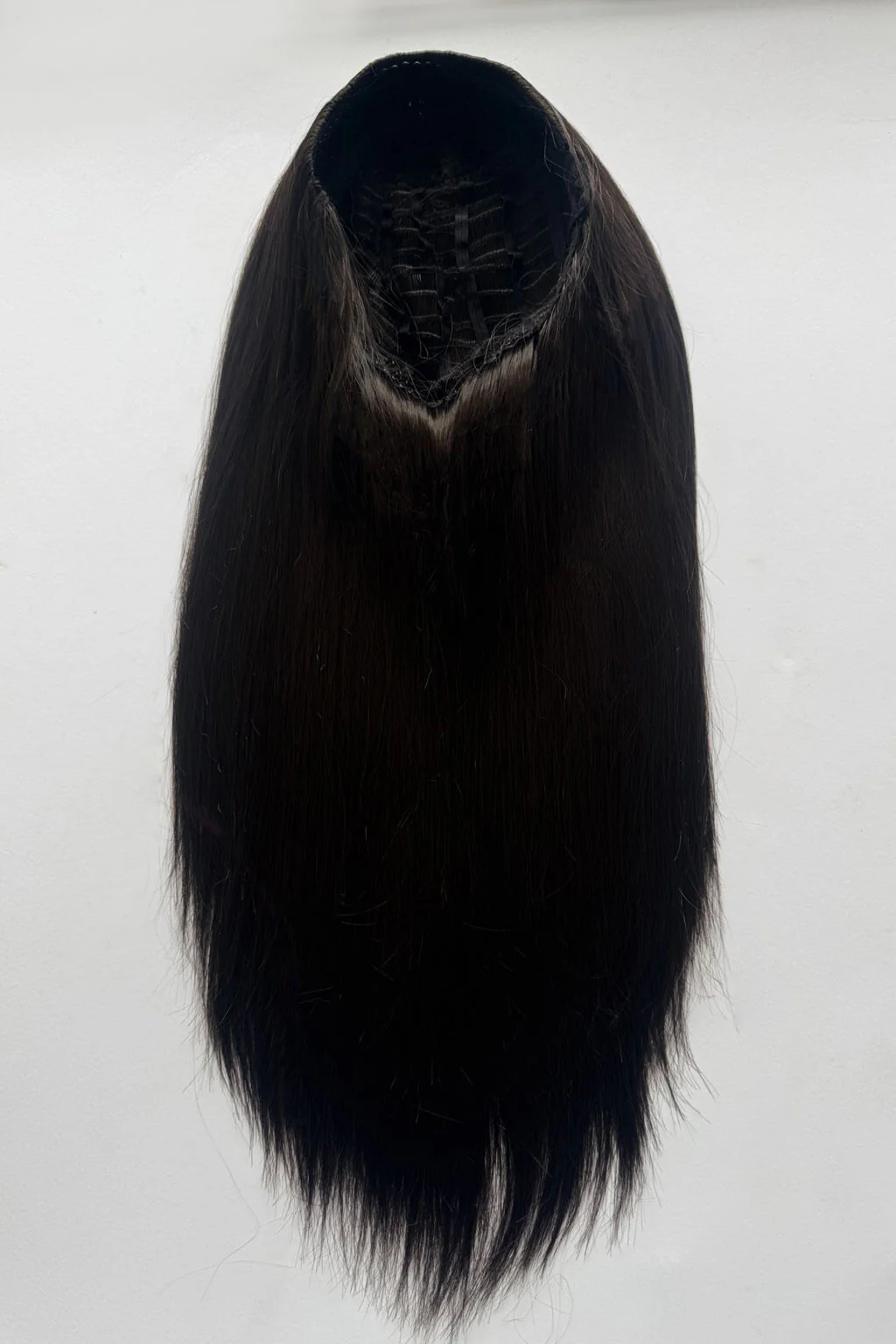 High crown long straight half wig: Andrea - Image 19