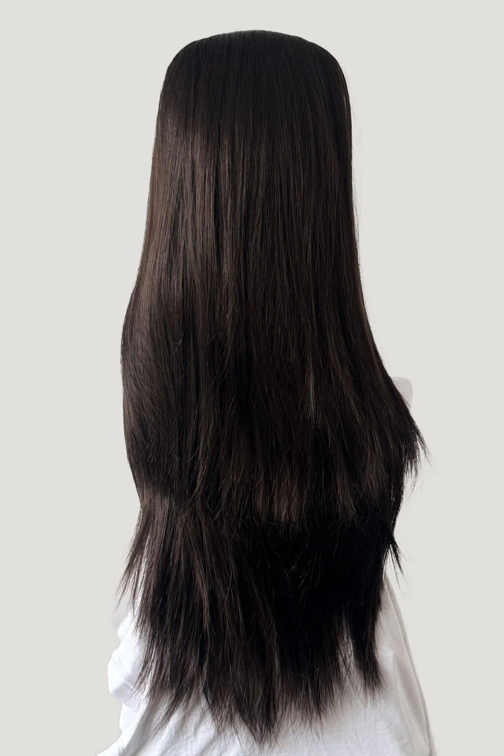 High crown long straight half wig: Andrea - Image 23