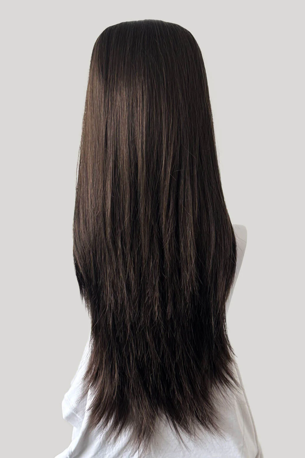 High crown long straight half wig: Andrea - Image 28
