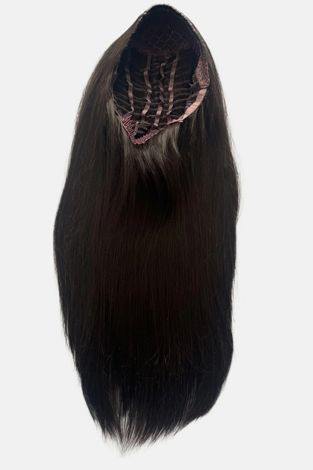 High crown long straight half wig: Andrea - Image 29