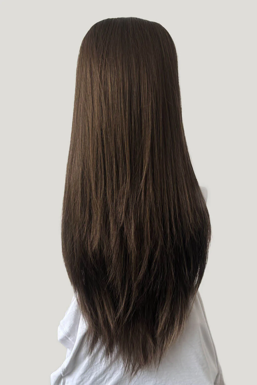 High crown long straight half wig: Andrea - Image 33