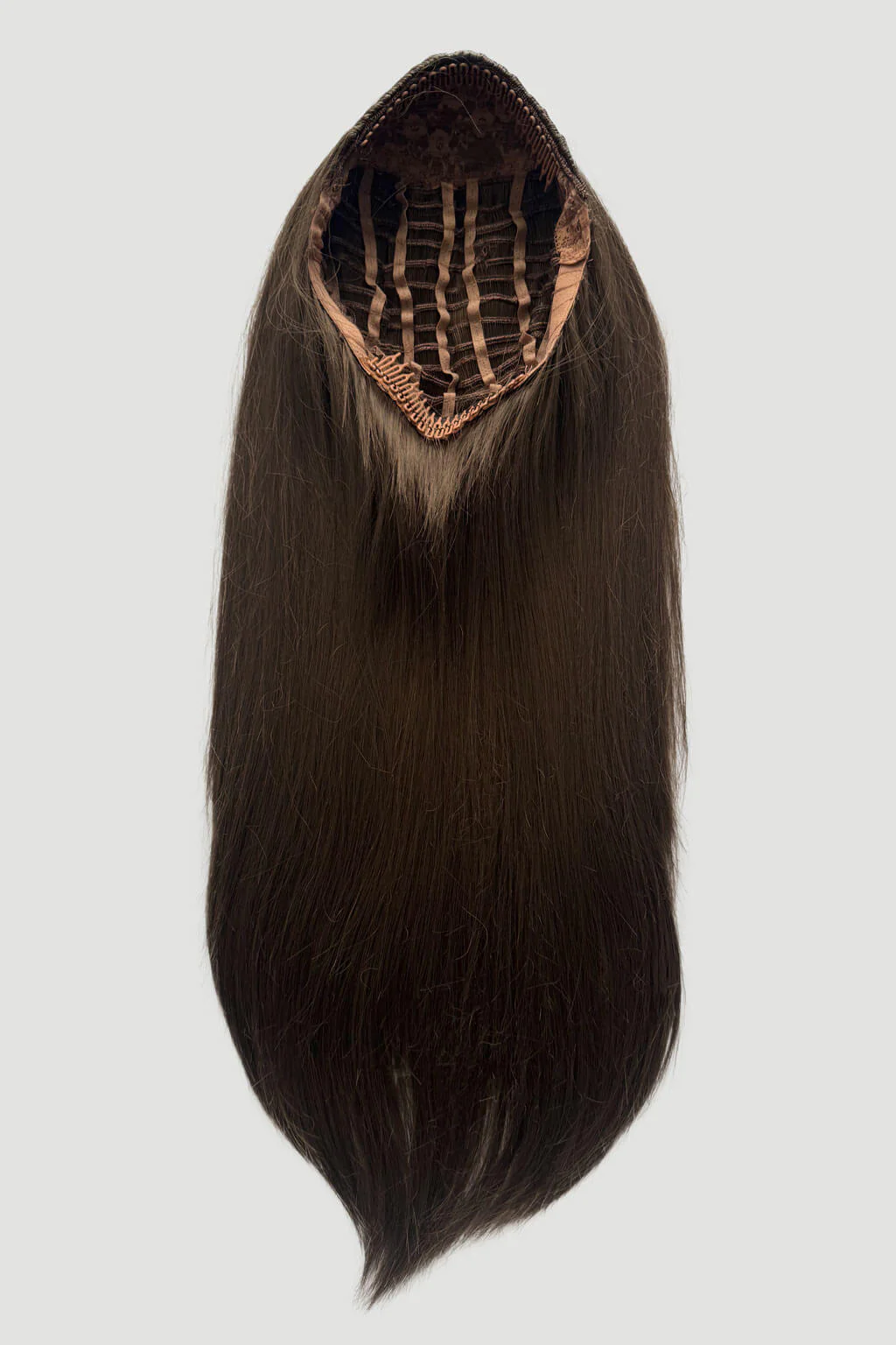 High crown long straight half wig: Andrea - Image 34