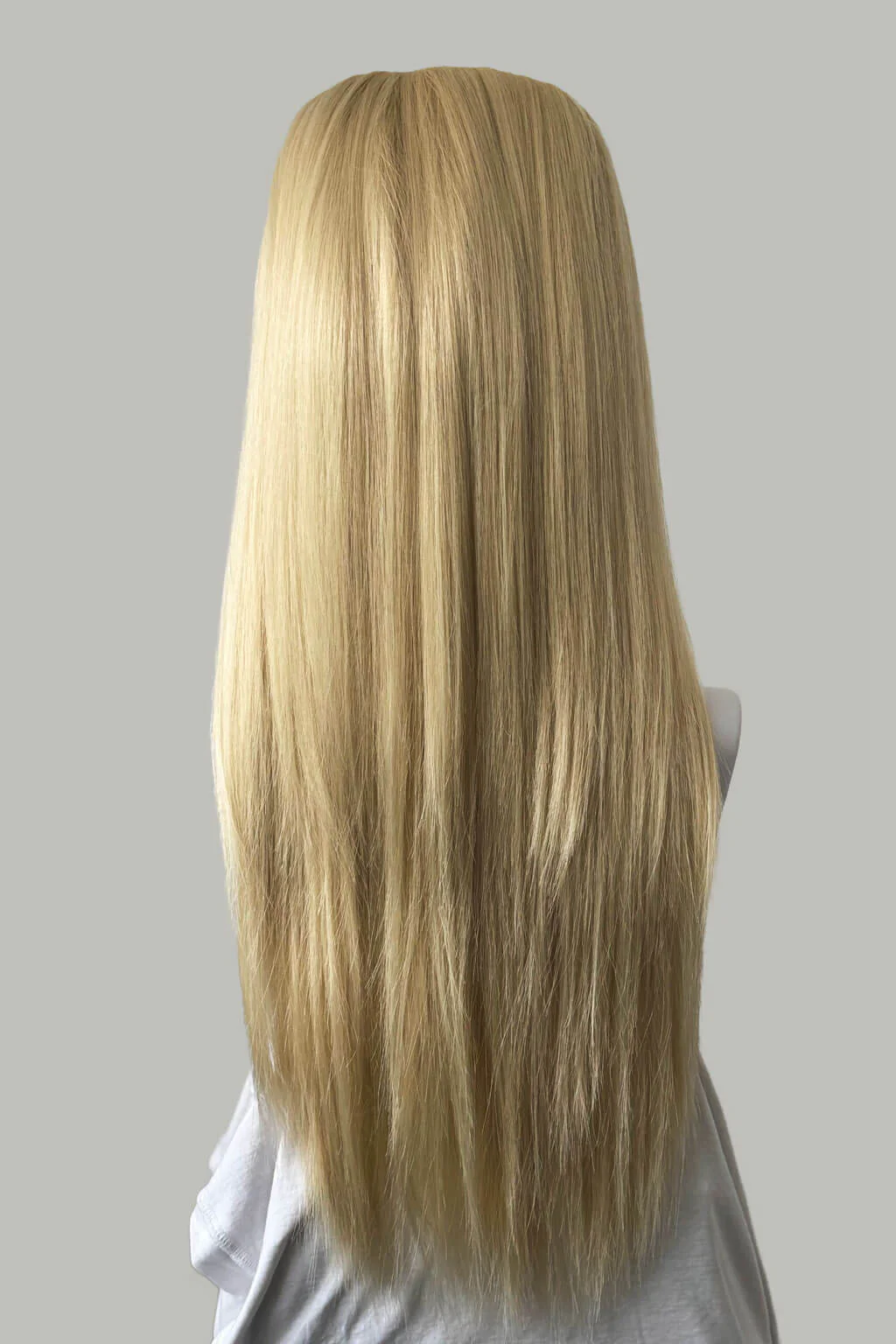 High crown long straight half wig: Andrea - Image 38