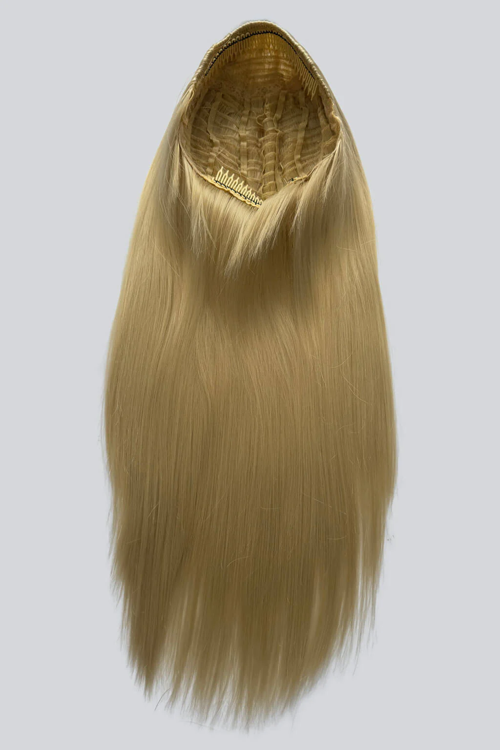 High crown long straight half wig: Andrea - Image 39