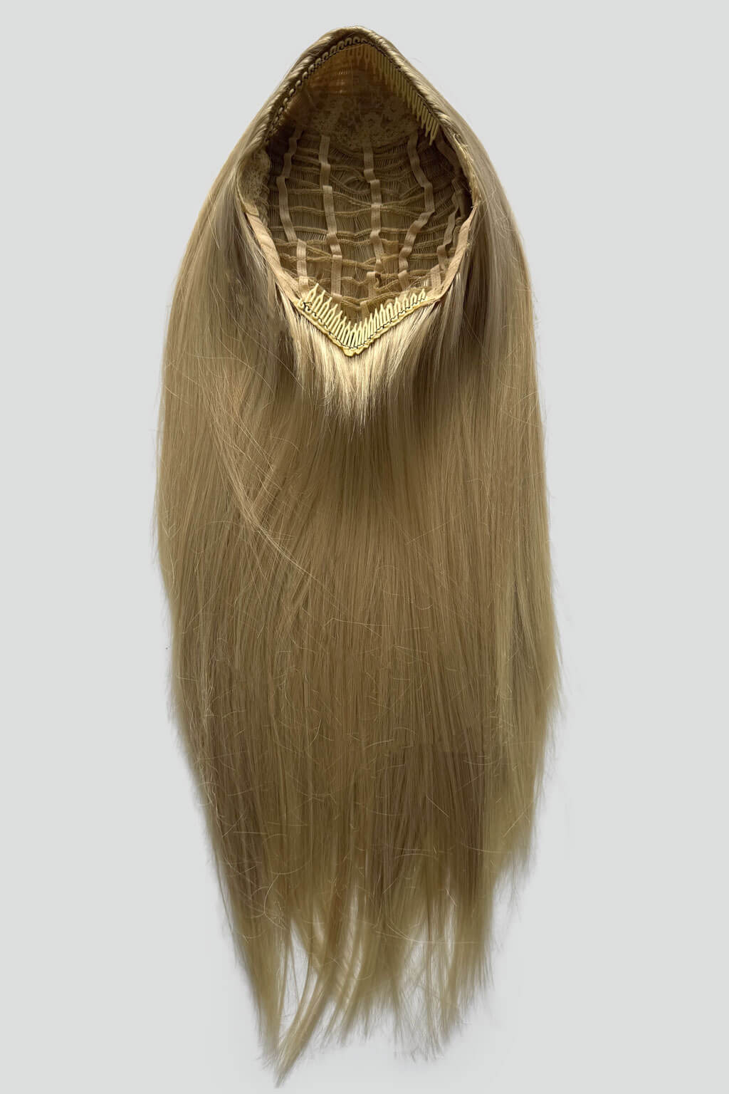 High crown long straight half wig: Andrea - Image 44
