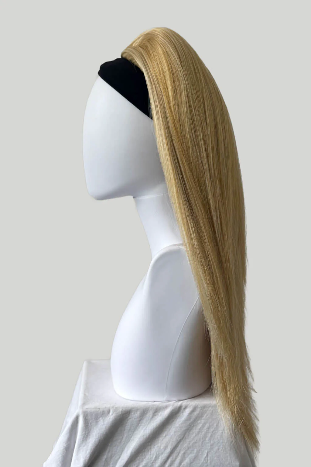 High crown long straight half wig: Andrea - Image 53