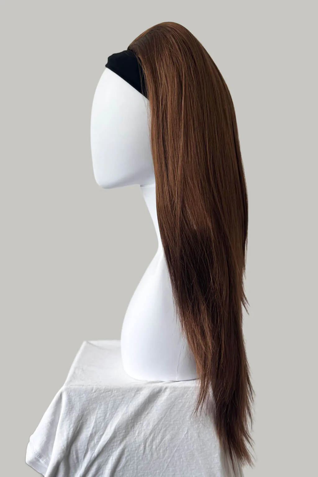 High crown long straight half wig: Andrea - Image 59