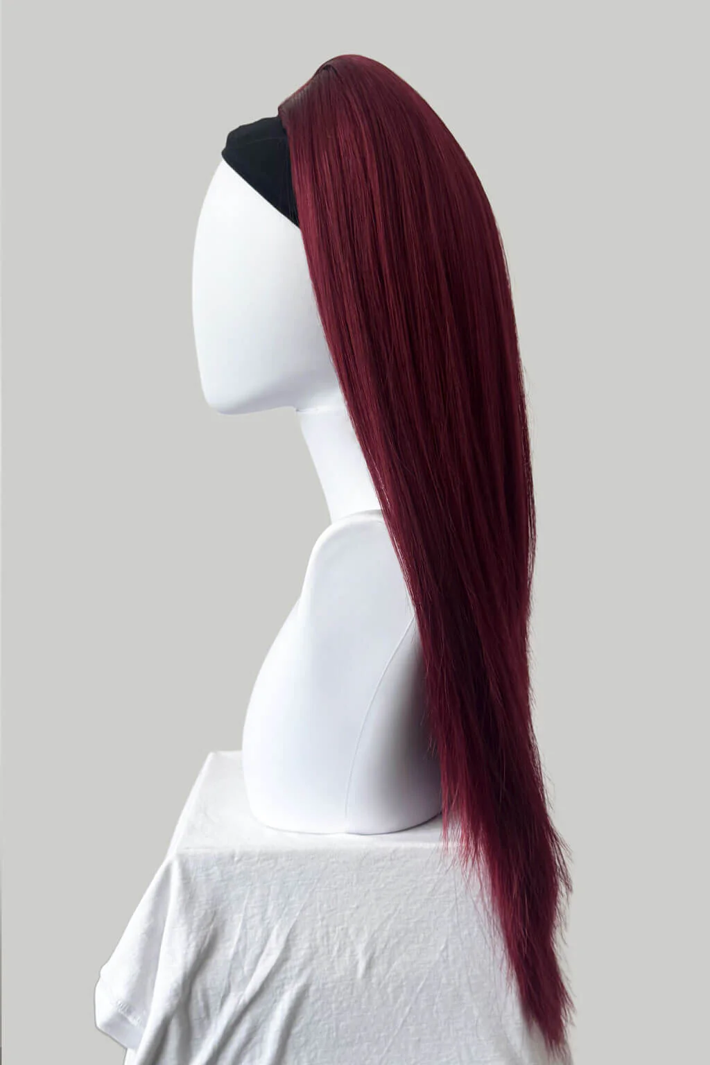 High crown long straight half wig: Andrea - Image 6