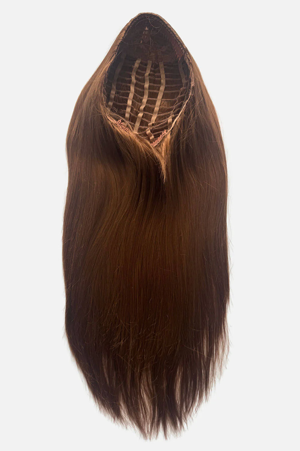 High crown long straight half wig: Andrea - Image 60
