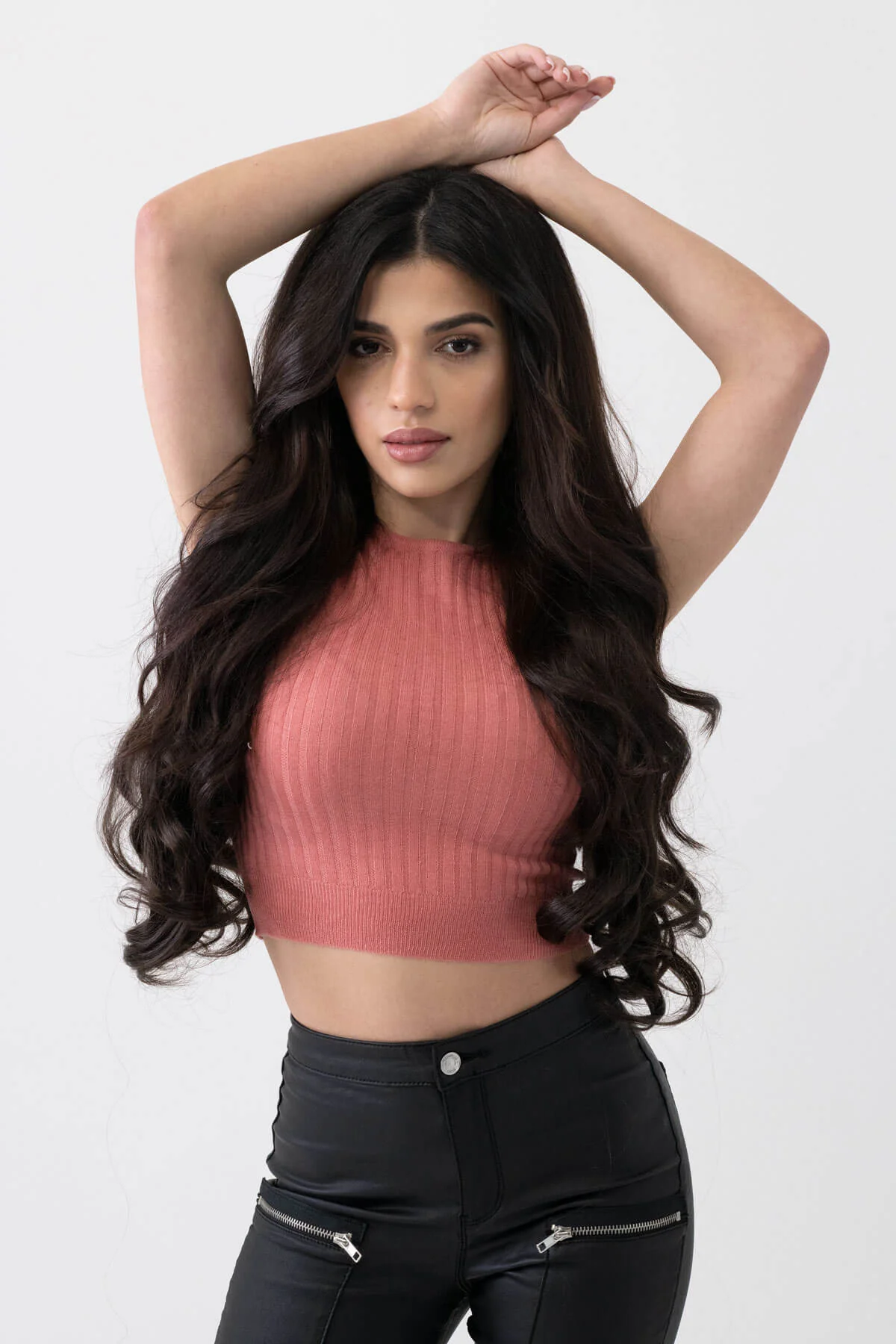 synthetic hair extension set, 5 piece, 22 inches long, 300g - Image 4