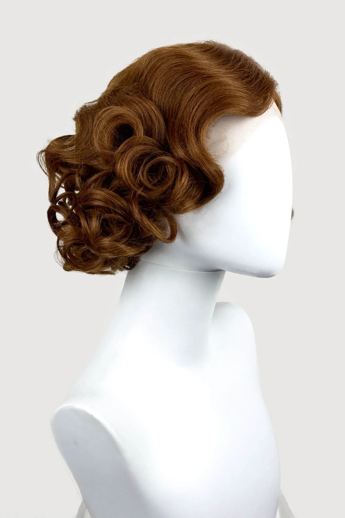 Auburn pinup wig, lace front, vintage style: Tawney - Image 2