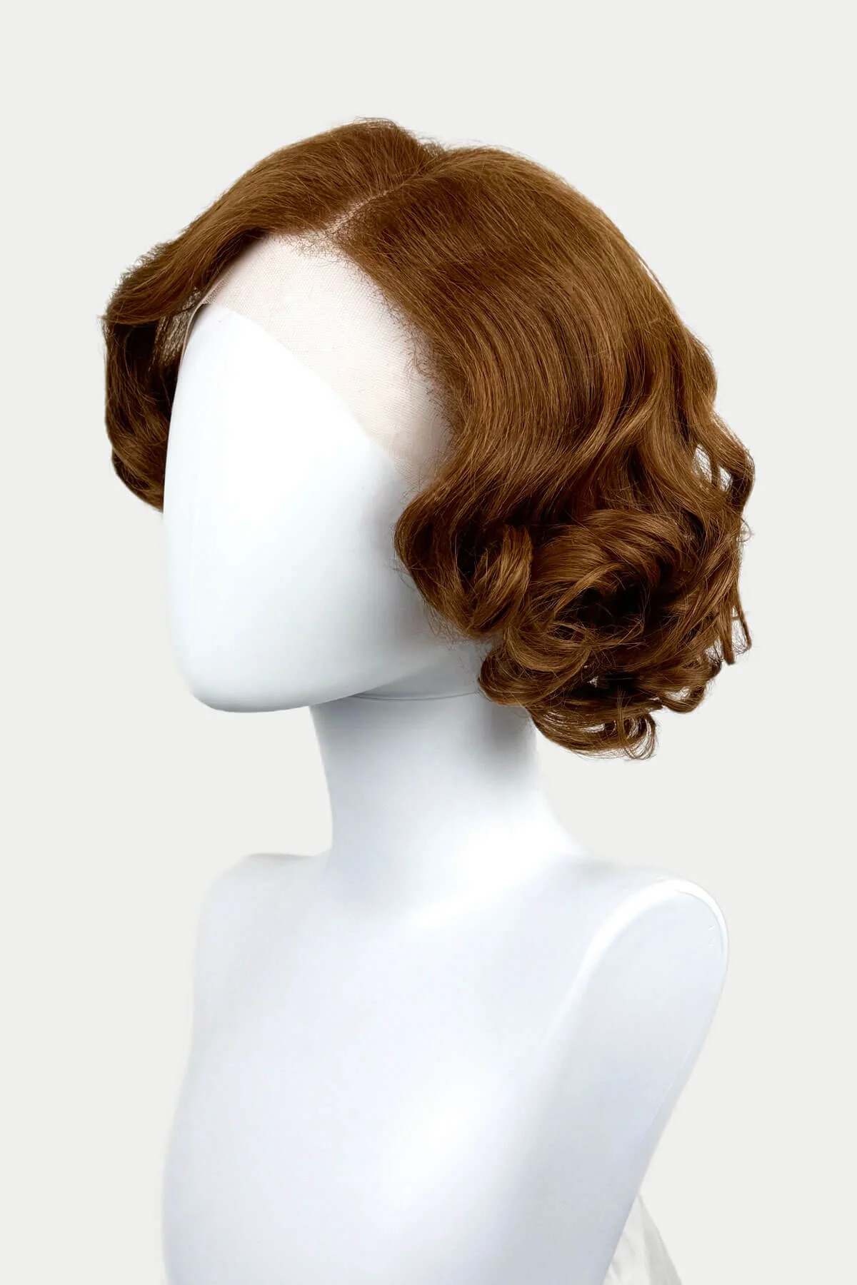 Auburn pinup wig, lace front, vintage style: Tawney - Image 4