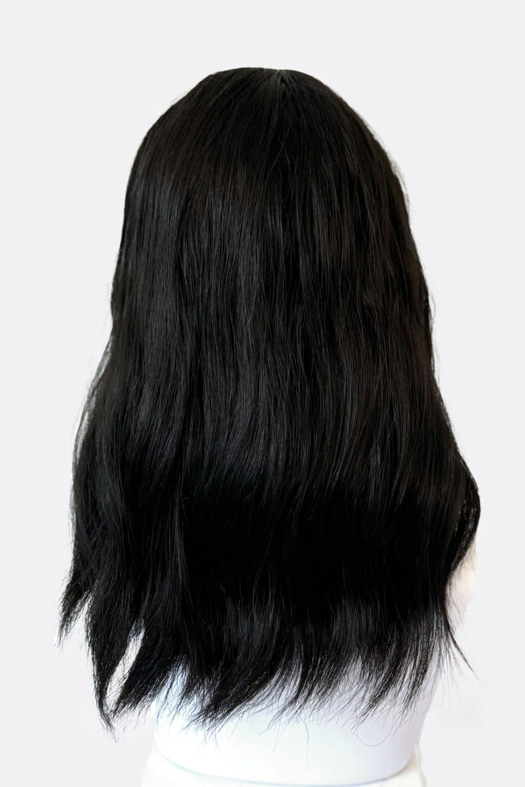 Black long wavy bob wig (lob): Sigrid - Image 7