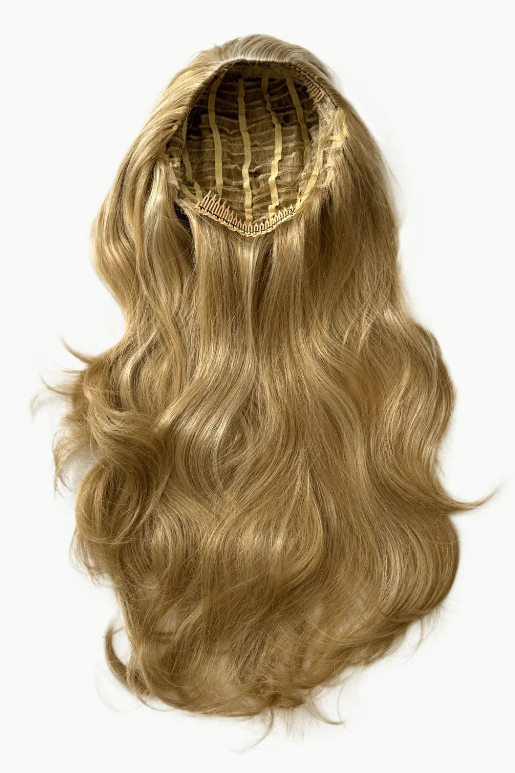 Blonde half wig hairpiece (3/4 wig), loose curls: Suki - Image 23