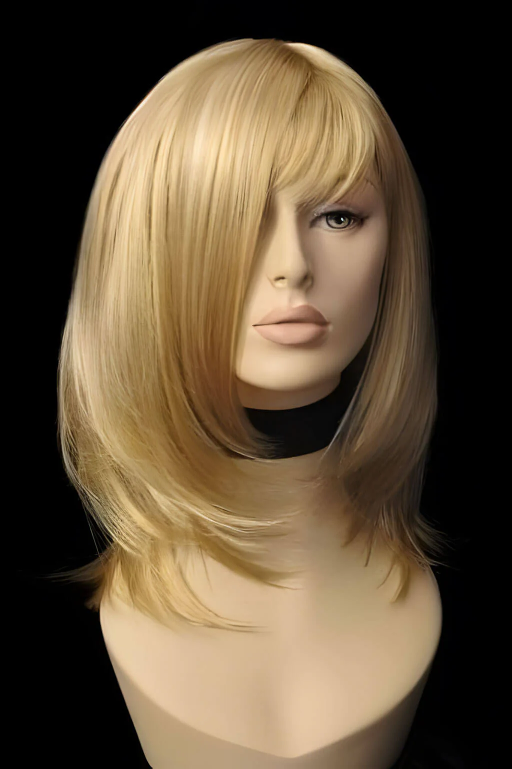 Blonde mid-length wig, face frame, layered style: Lilly - Image 7