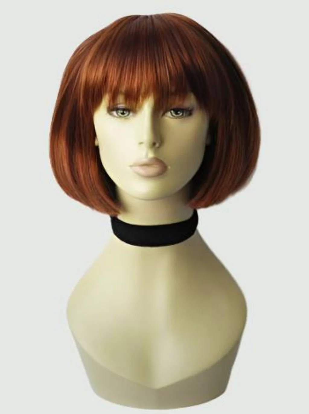 Copper red and auburn wig, bob style: Siren - Image 3