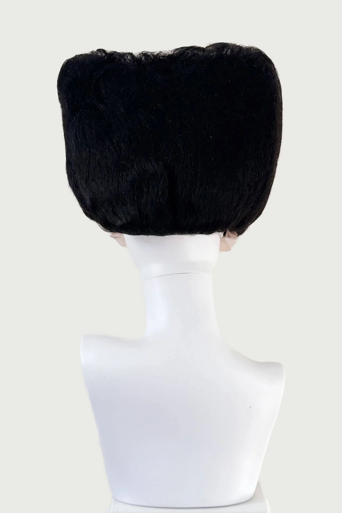 Bride of Frankenstein lacefront wig, black with platinum streaks: Eva - Image 4