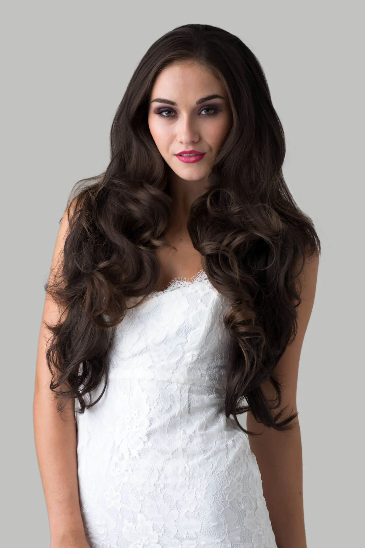 Taya - Super Full Volume Brown Half Wig - Image 10