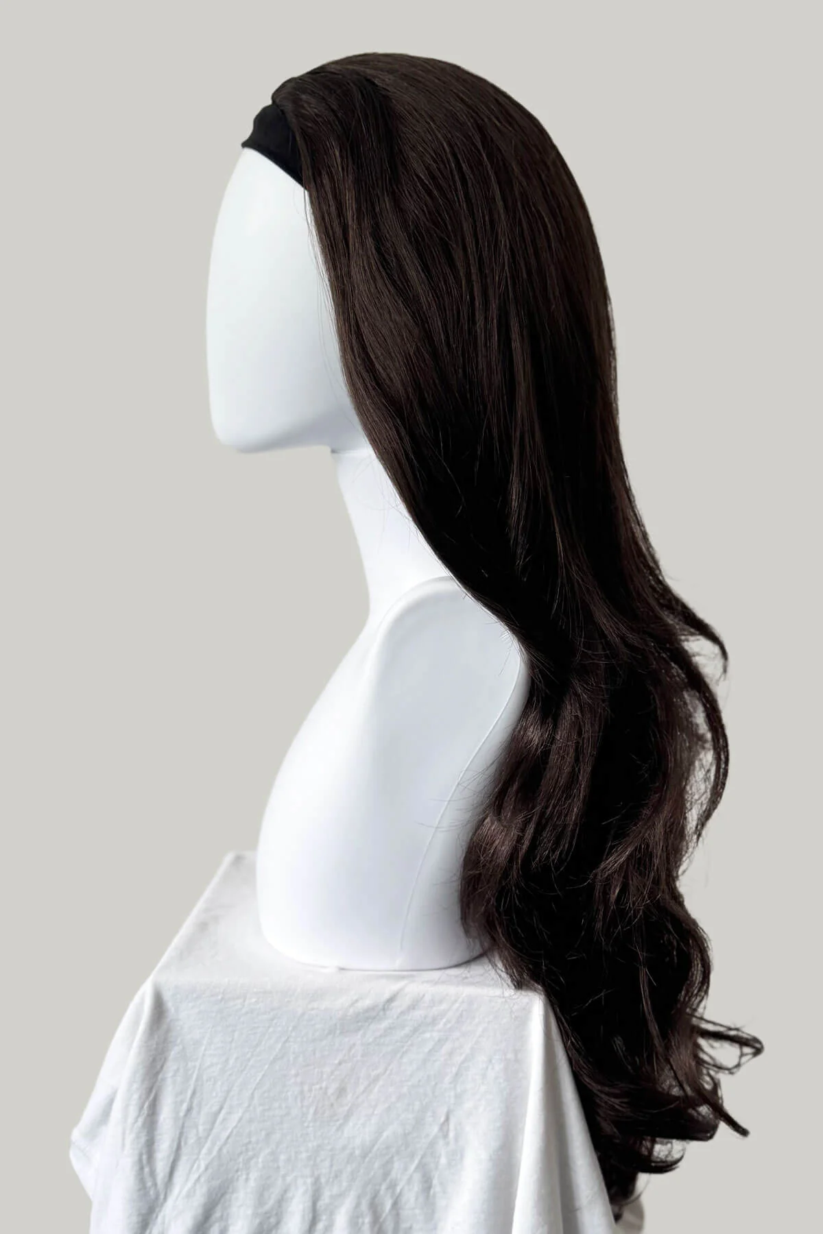 Taya - Super Full Volume Brown Half Wig - Image 11