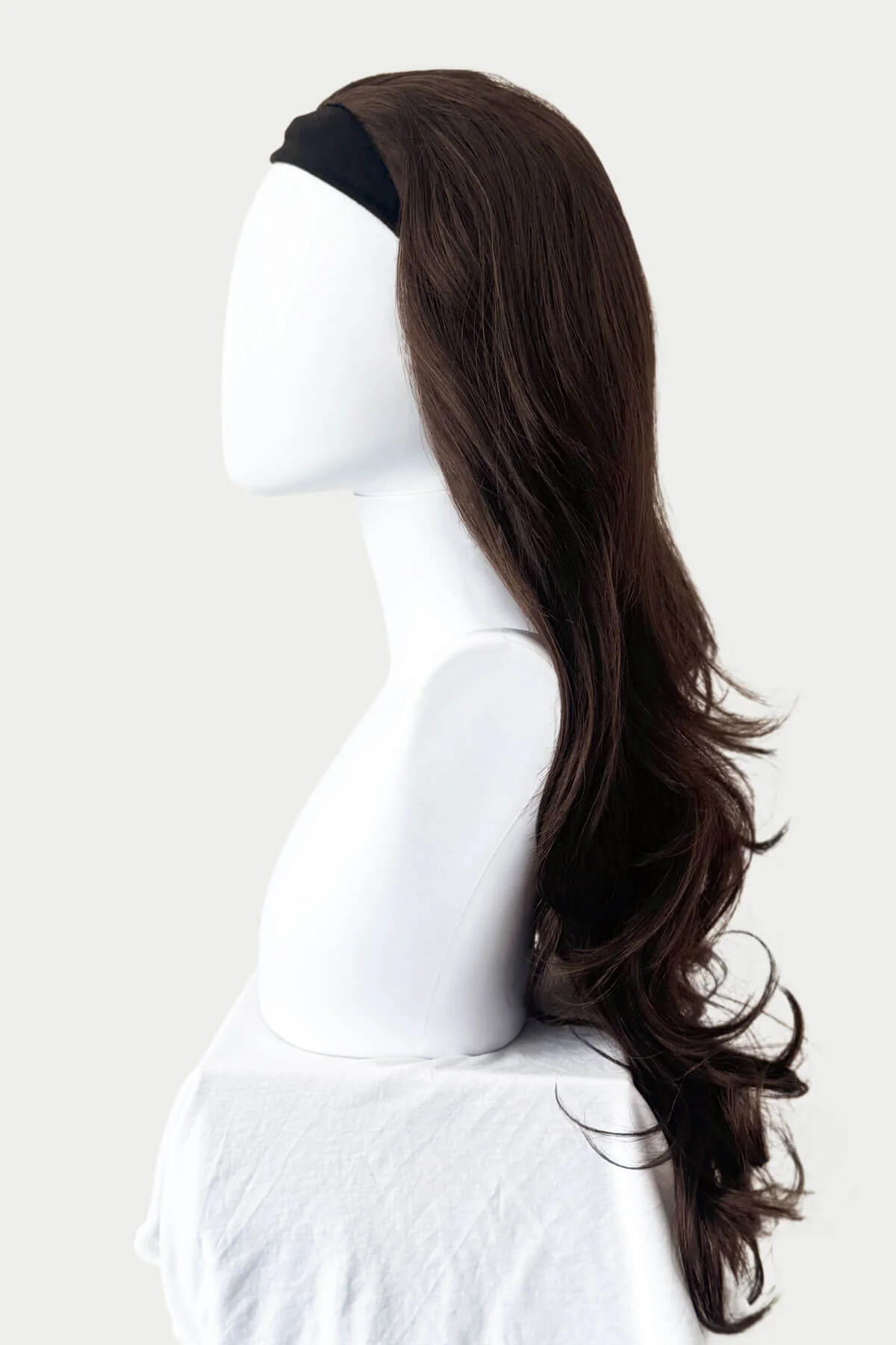 Taya - Super Full Volume Brown Half Wig - Image 16