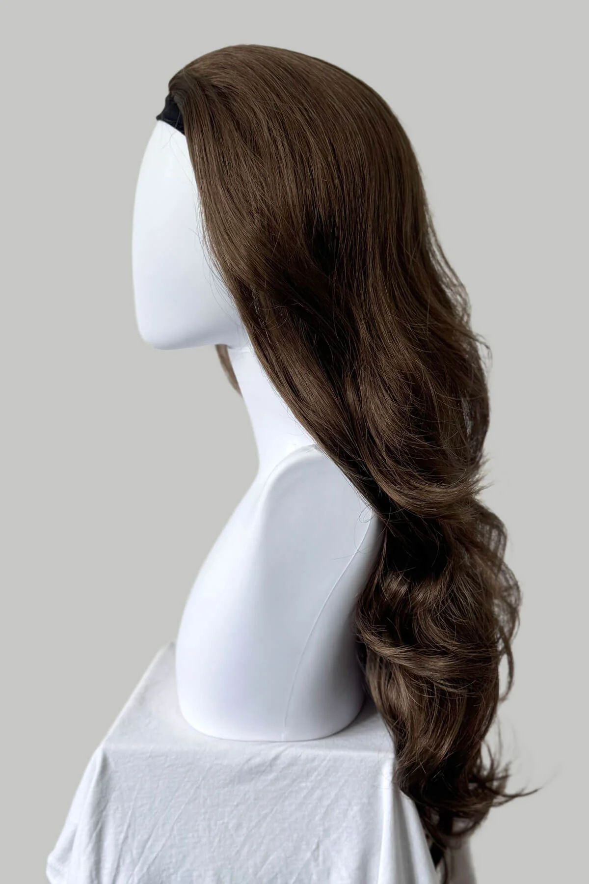 Taya - Super Full Volume Brown Half Wig - Image 21