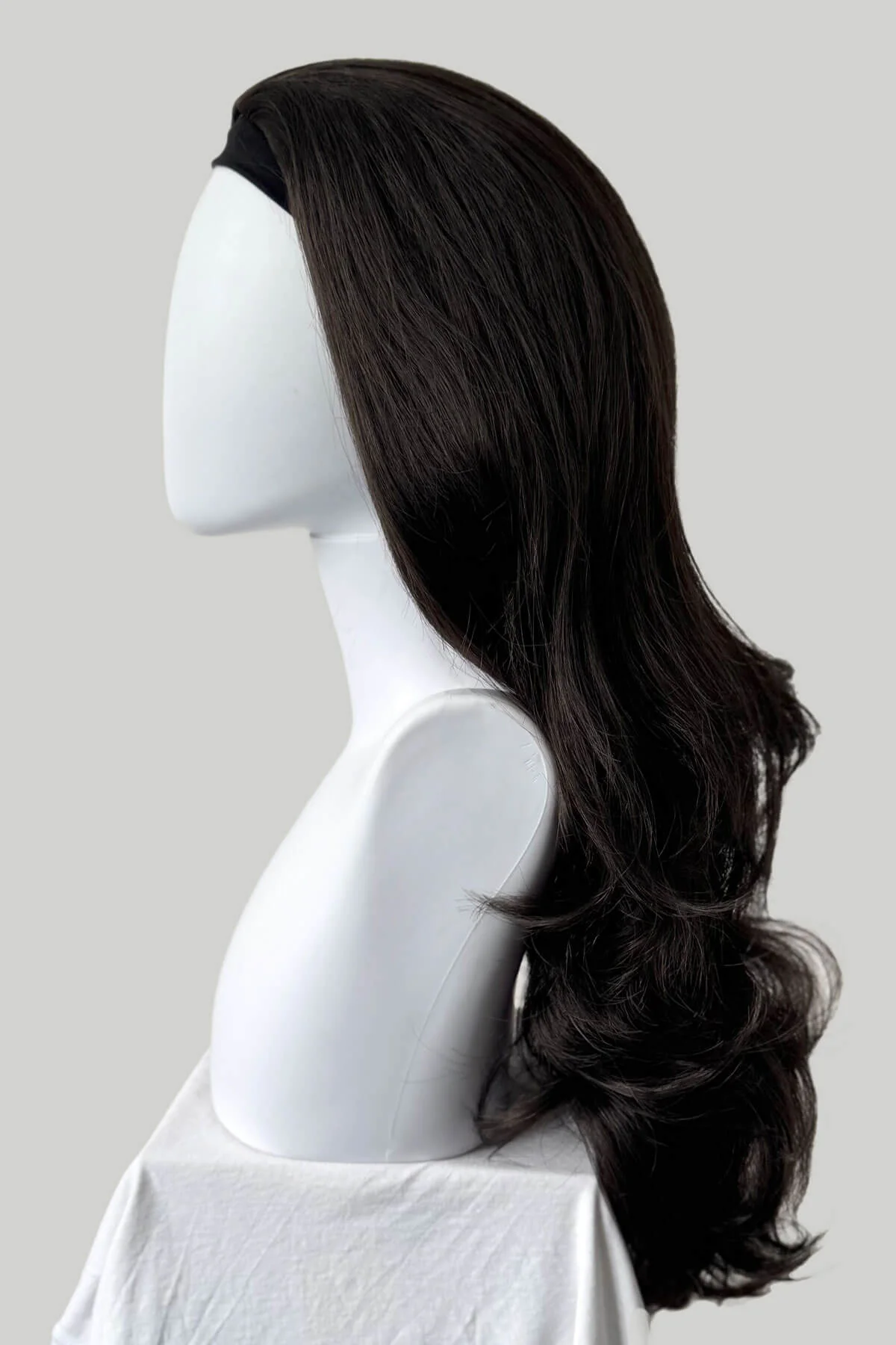 Taya - Super Full Volume Brown Half Wig - Image 5