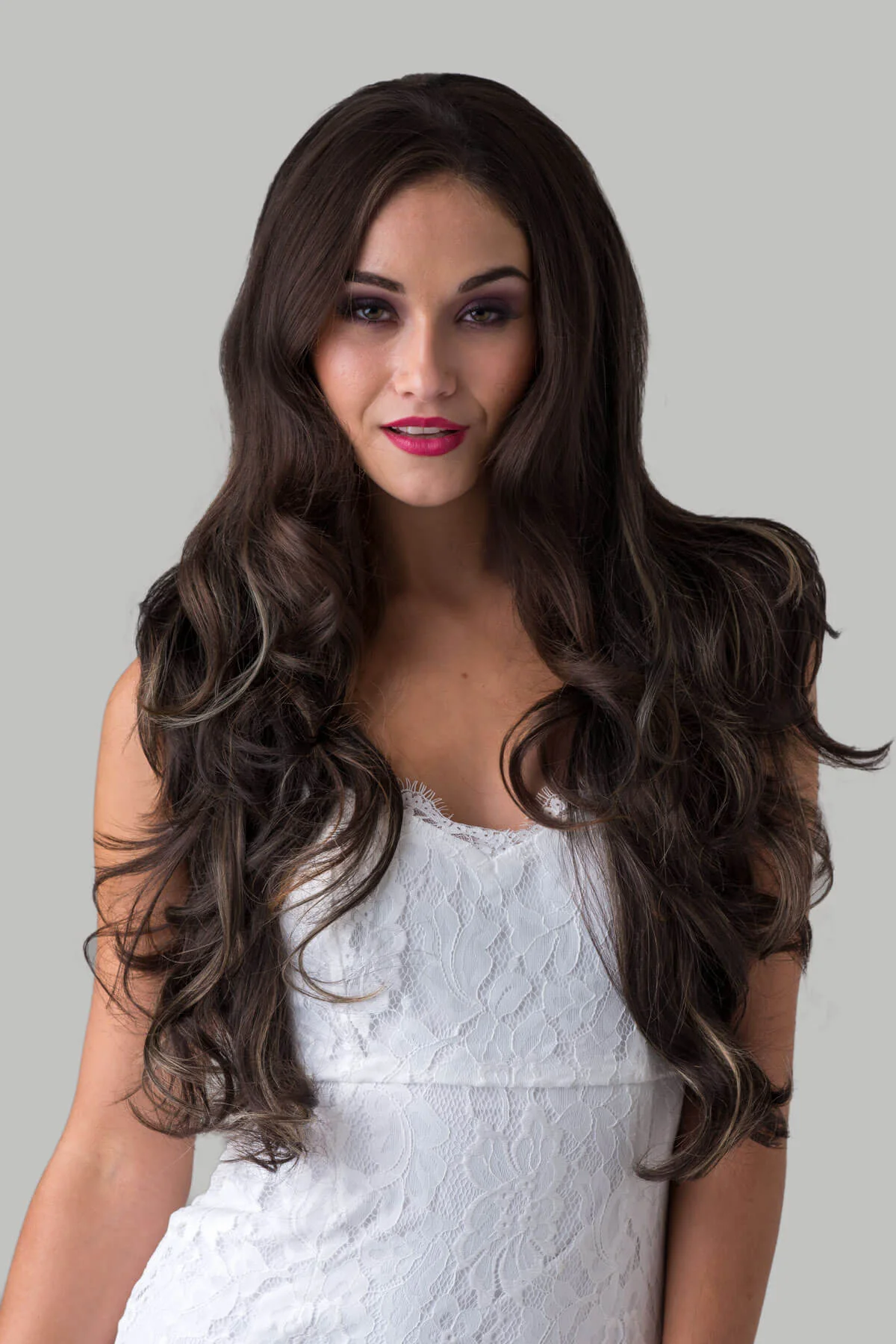 Taya - Super Full Volume Brown Half Wig - Image 8