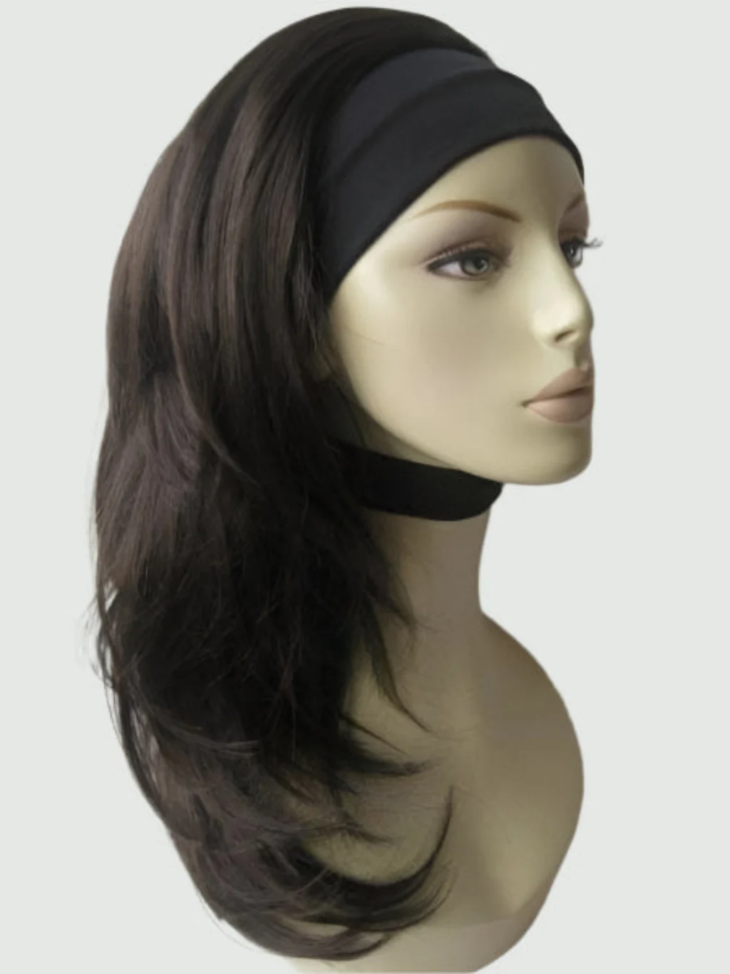 Briar - Soft, Gentle Layered Long Brown Half Wig - Image 12