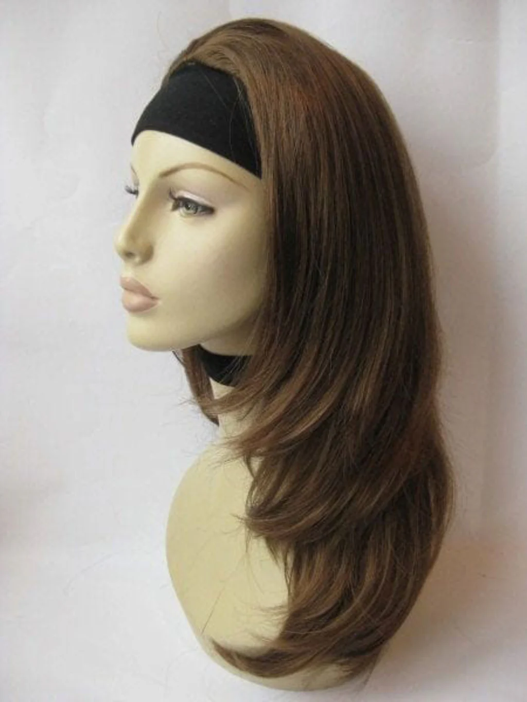 Briar - Soft, Gentle Layered Long Brown Half Wig - Image 21