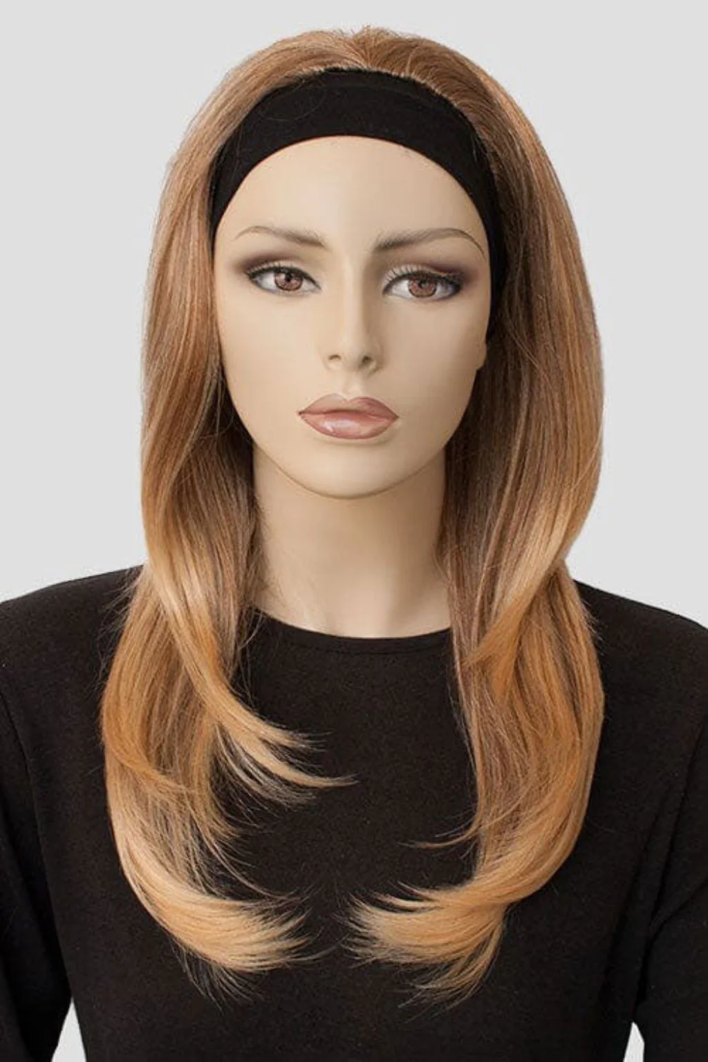 Briar - Soft, Gentle Layered Long Brown Half Wig - Image 23