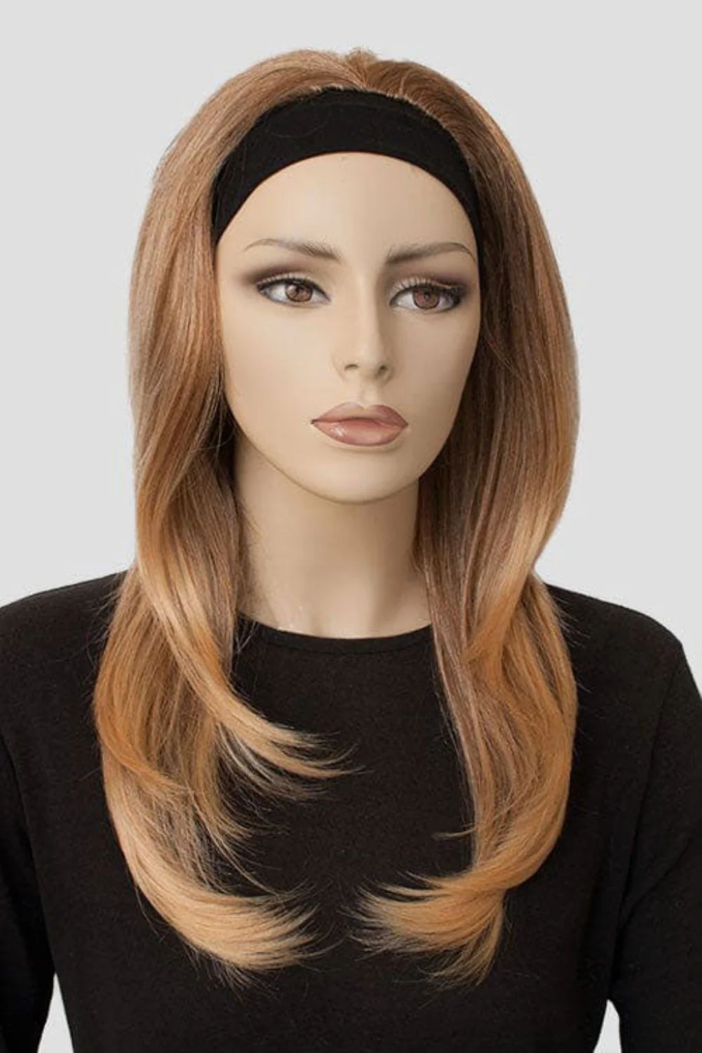 Briar - Soft, Gentle Layered Long Brown Half Wig - Image 24