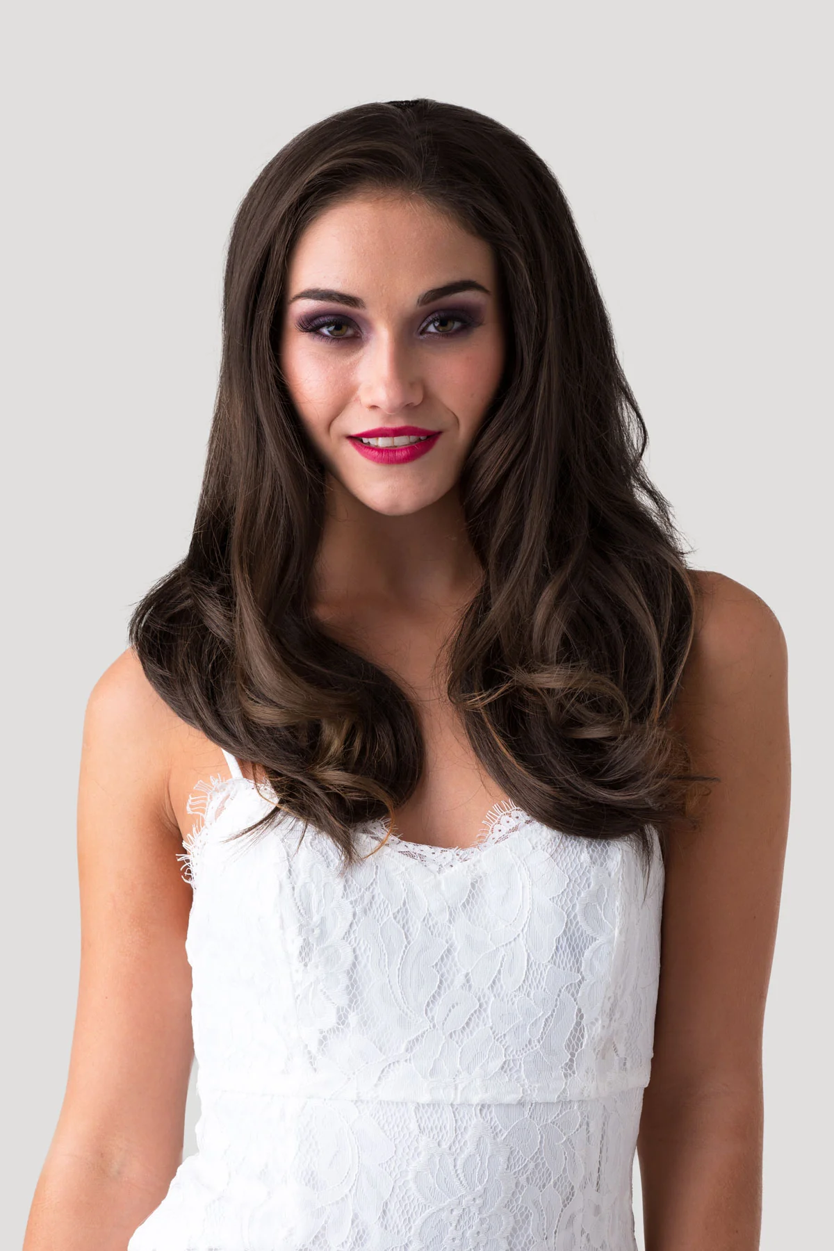Briar - Soft, Gentle Layered Long Brown Half Wig - Image 3