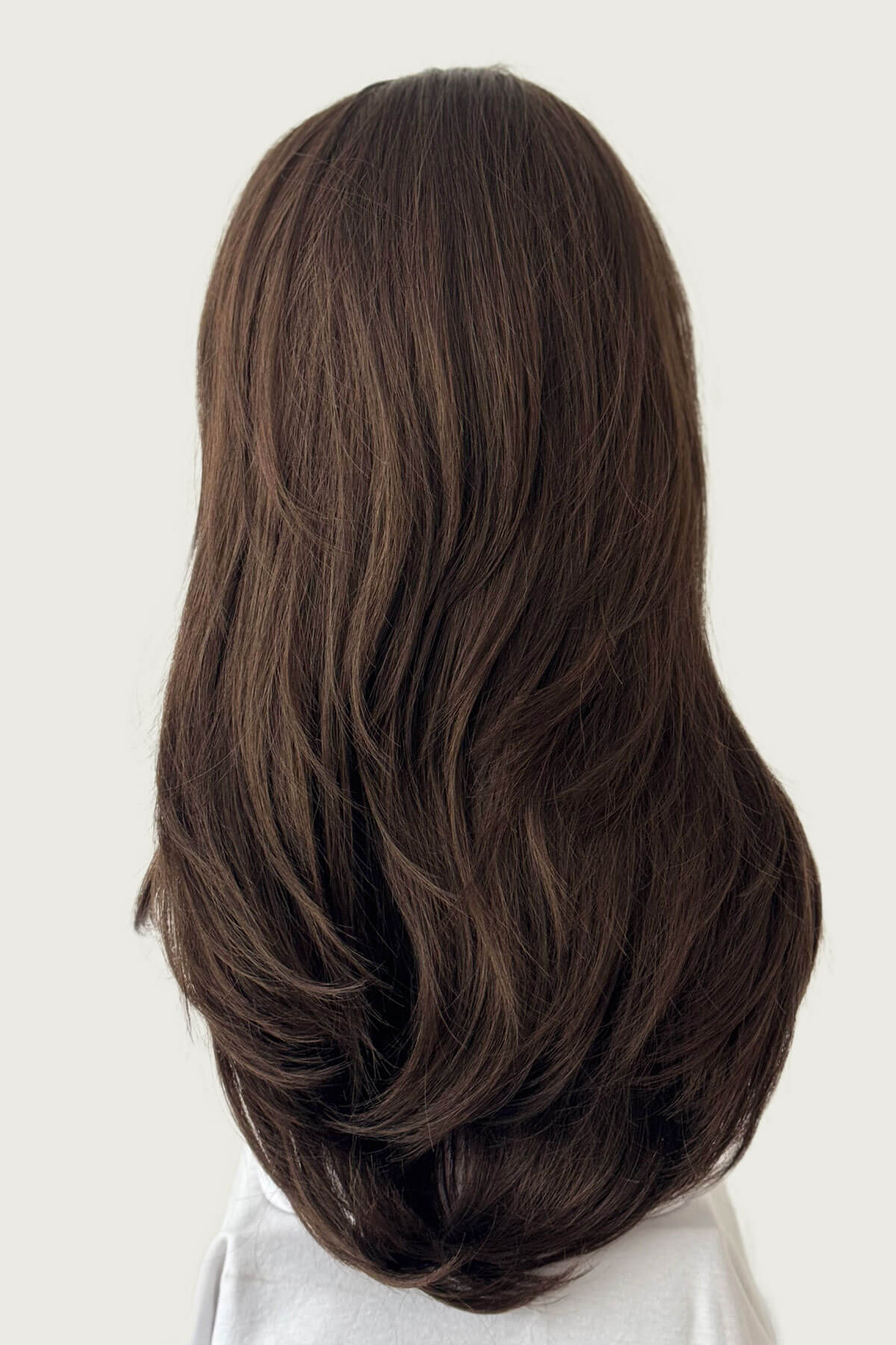 Briar - Soft, Gentle Layered Long Brown Half Wig - Image 5