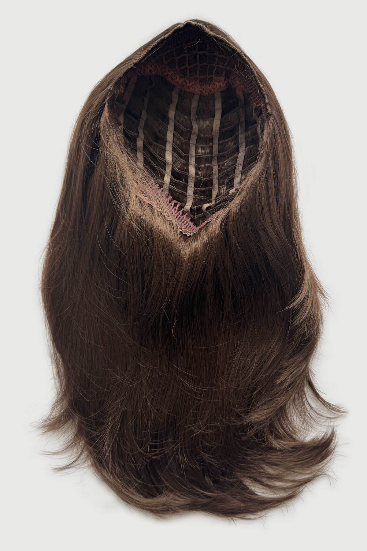 Briar - Soft, Gentle Layered Long Brown Half Wig - Image 6